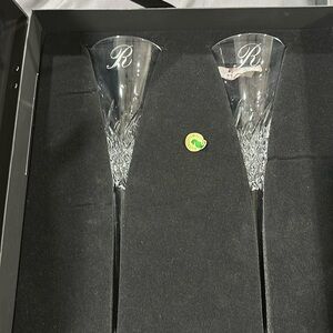 Waterford WISHES HAPPY CELEBRATIONS TOASTING FLUTES “R”
